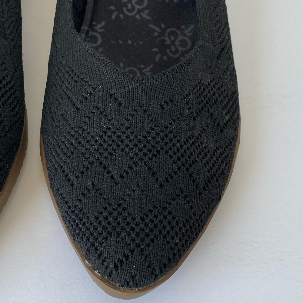 Skechers Cleo Crochet Black Wedge Flats “With Grace” - Sz 7.5 - Picture 4 of 11